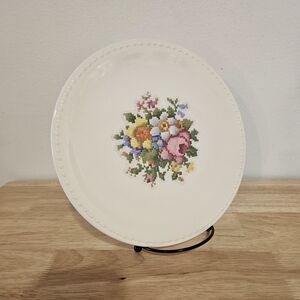 Vintage Ceramic Needle Point Plate